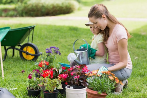 Careful hedge cutting for a Limehouse home or business frontage